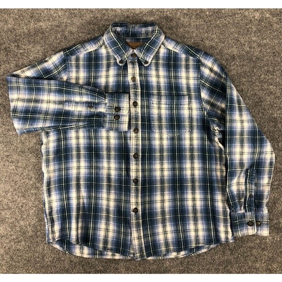 CLEARWATER OUTFITTERS Shirt Boys Size M Blue Pocket Long Sleeve SEE MEASUREMENTS - Picture 1 of 13